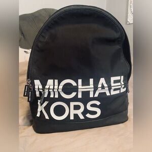 Michael Kors Black Logo Backpack